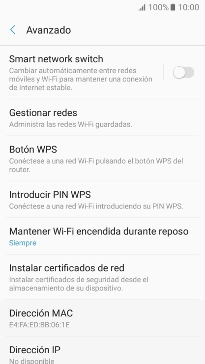 Pulsa el indicador junto a 