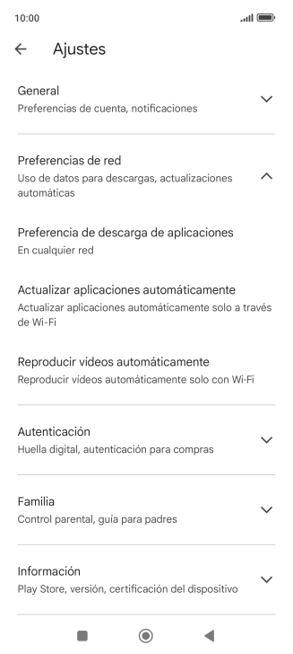 Pulsa Actualizar aplicaciones automáticamente. Pulsa Actualizar aplicaciones automáticamente.