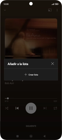 Pulsa Crear lista. Pulsa Crear lista.