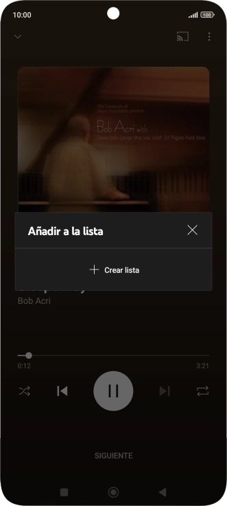 Pulsa Crear lista. Pulsa Crear lista.