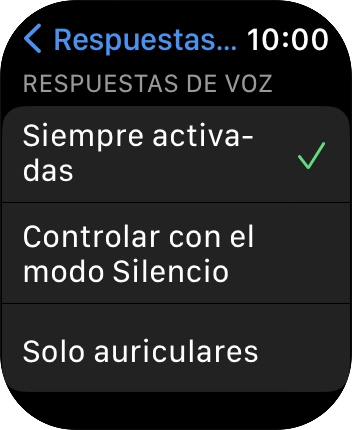 Pulsa el ajuste deseado bajo Pulsa el ajuste deseado bajo