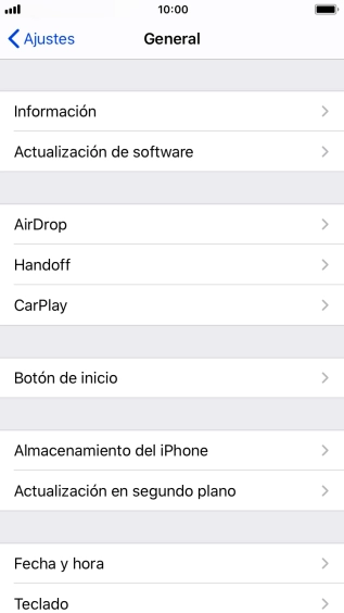 Pulsa Actualización en segundo plano. Pulsa Actualización en segundo plano.