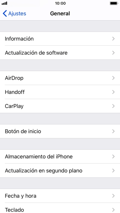 Pulsa Actualización en segundo plano. Pulsa Actualización en segundo plano.