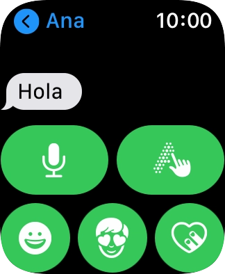 Pulsa el icono de micrófono y sigue las indicaciones de la pantalla para grabar y enviar el mensaje. Pulsa el icono de micrófono y sigue las indicaciones de la pantalla para grabar y enviar el mensaje.
