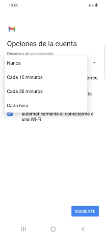 Pulsa el ajuste deseado. Pulsa el ajuste deseado.