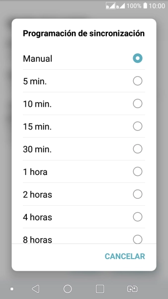Pulsa el ajuste deseado. Pulsa el ajuste deseado.