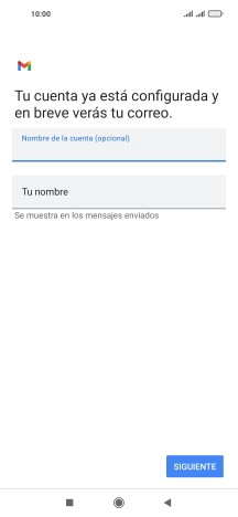 Pulsa Tu nombre e introduce el nombre del remitente.