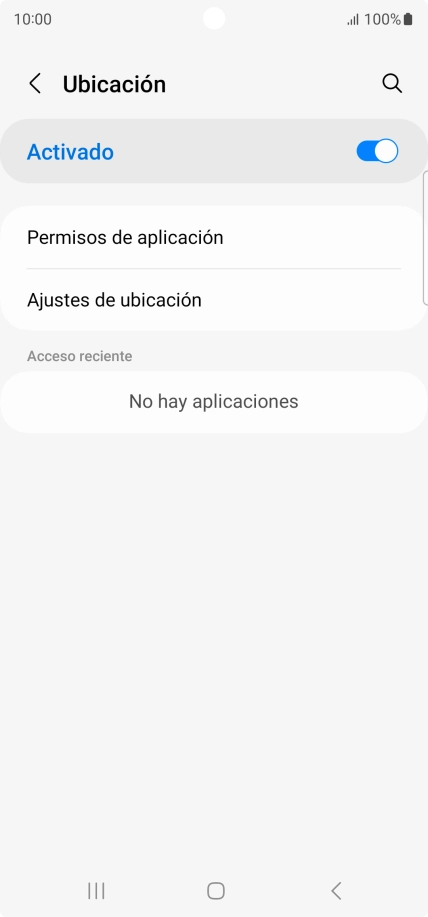 Pulsa Permisos de aplicación. Pulsa Permisos de aplicación.