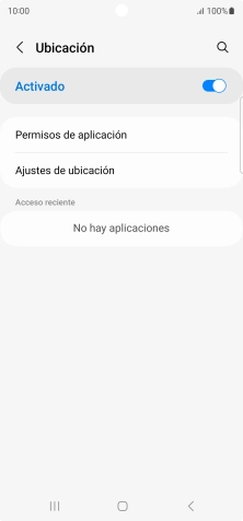 Pulsa Permisos de aplicación. Pulsa Permisos de aplicación.