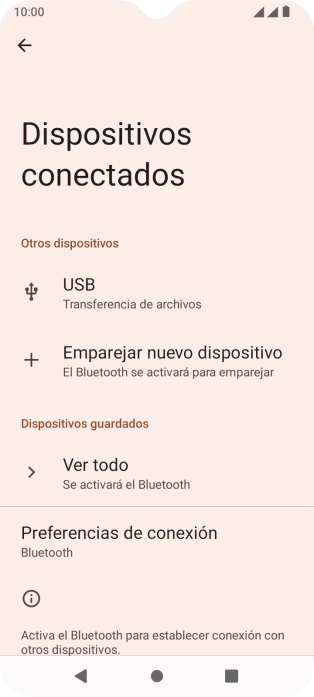 Pulsa Emparejar nuevo dispositivo. Pulsa Emparejar nuevo dispositivo.