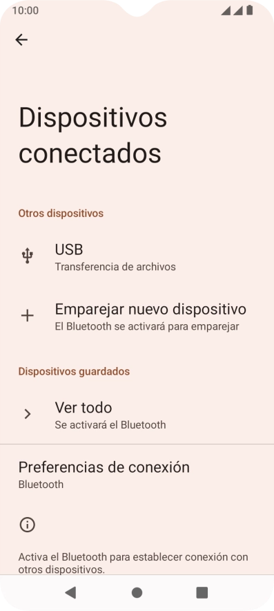 Pulsa Emparejar nuevo dispositivo. Pulsa Emparejar nuevo dispositivo.