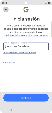 Pulsa Siguiente.