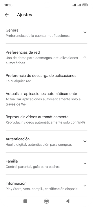 Pulsa Actualizar aplicaciones automáticamente. Pulsa Actualizar aplicaciones automáticamente.