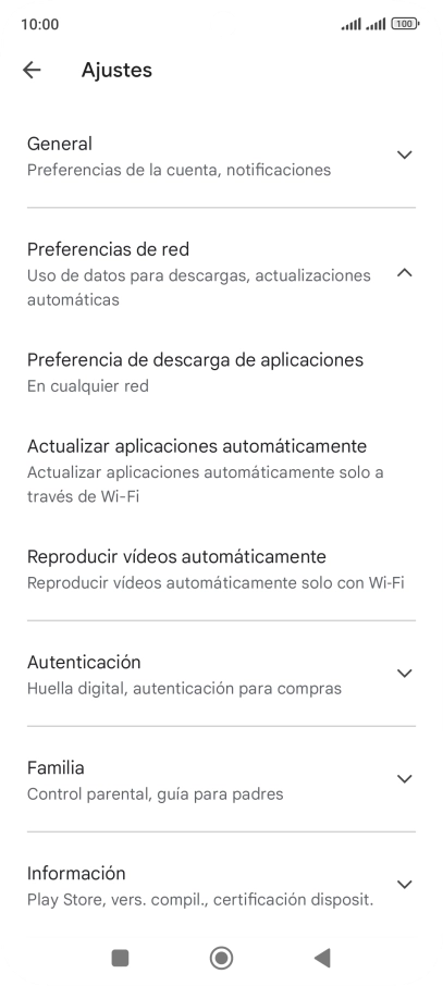 Pulsa Actualizar aplicaciones automáticamente. Pulsa Actualizar aplicaciones automáticamente.