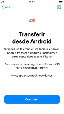 Para transferir contenido a tu teléfono, tienes que haber instalado la app Para transferir contenido a tu teléfono, tienes que haber instalado la app