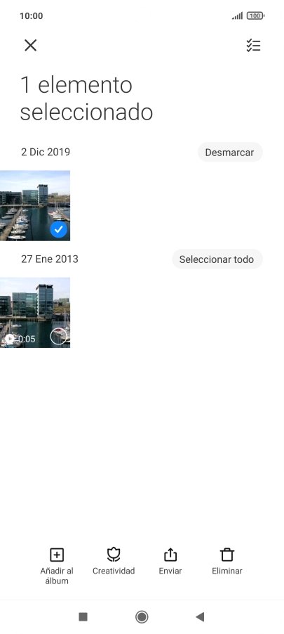 Pulsa el icono de seleccionar todo. Pulsa el icono de seleccionar todo.