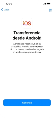 Para transferir contenido a tu teléfono, tienes que haber instalado la app Para transferir contenido a tu teléfono, tienes que haber instalado la app