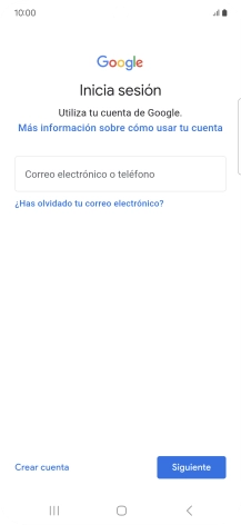 Si no tienes una cuenta de Google, pulsa Crear cuenta y sigue las indicaciones de la pantalla para ver cómo crear una cuenta nueva. Si no tienes una cuenta de Google, pulsa Crear cuenta y sigue las indicaciones de la pantalla para ver cómo crear una cuenta nueva.