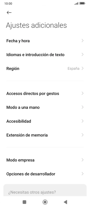 Pulsa Fecha y hora. Pulsa Fecha y hora.