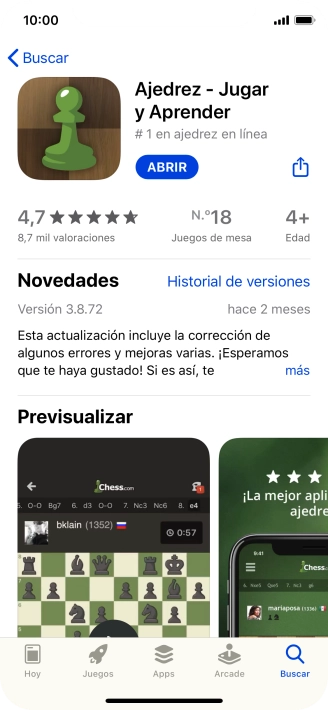 Desliza el dedo hacia arriba desde la parte inferior de la pantalla para terminar y volver a la pantalla de inicio.