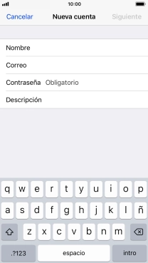 Pulsa Contraseña e introduce la contraseña de tu cuenta de correo electrónico. Pulsa Contraseña e introduce la contraseña de tu cuenta de correo electrónico.