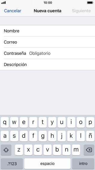 Pulsa Contraseña e introduce la contraseña de tu cuenta de correo electrónico. Pulsa Contraseña e introduce la contraseña de tu cuenta de correo electrónico.