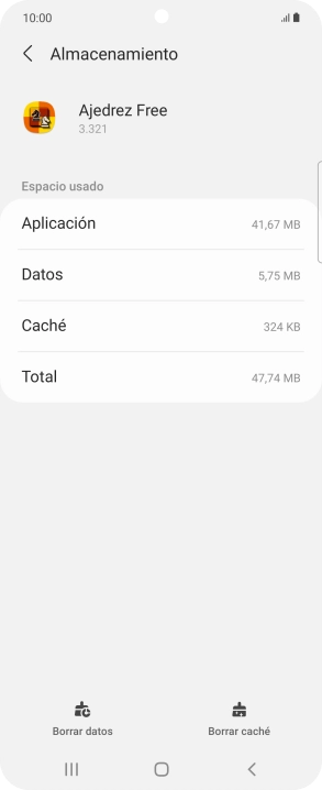 Pulsa Borrar caché. Pulsa Borrar caché.