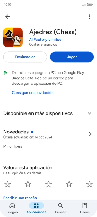 Pulsa Desinstalar.