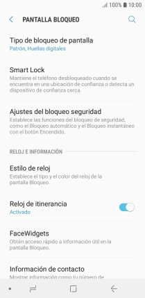 Pulsa Tipo de bloqueo de pantalla e introduce el código de seguridad extra que has creado anteriormente. Pulsa Tipo de bloqueo de pantalla e introduce el código de seguridad extra que has creado anteriormente.
