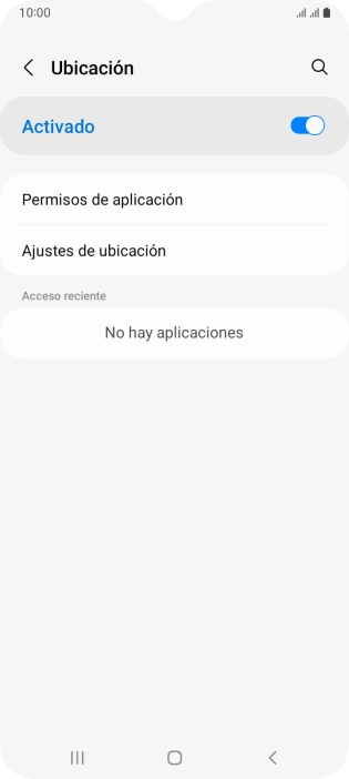 Pulsa Permisos de aplicación. Pulsa Permisos de aplicación.