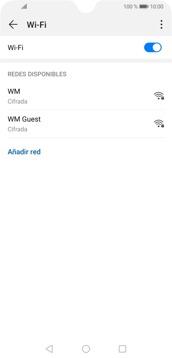 Pulsa la red wifi deseada. Pulsa la red wifi deseada.