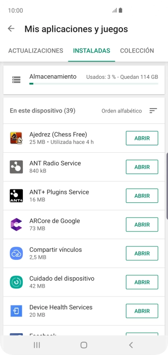 Pulsa la app deseada. Pulsa la app deseada.