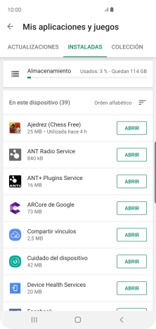 Pulsa la app deseada. Pulsa la app deseada.