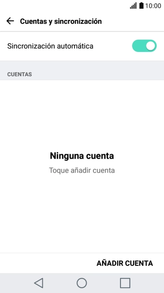 Pulsa AÑADIR CUENTA. Pulsa AÑADIR CUENTA.