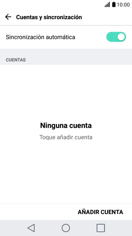 Pulsa AÑADIR CUENTA. Pulsa AÑADIR CUENTA.