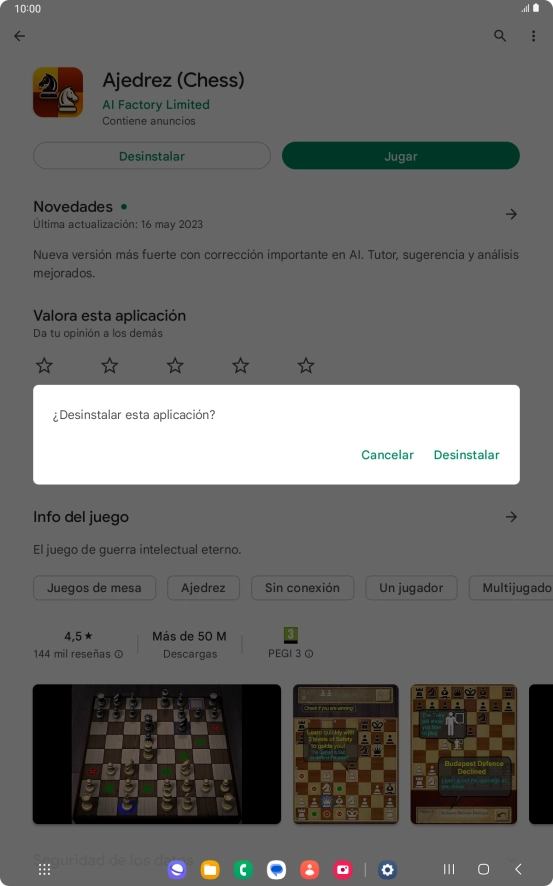 Pulsa Desinstalar. Pulsa Desinstalar.