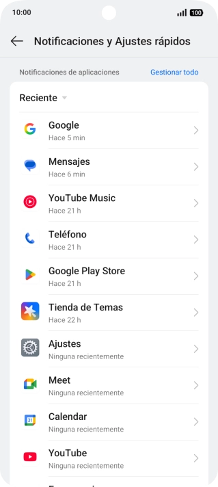 Pulsa Gestionar todo. Pulsa Gestionar todo.