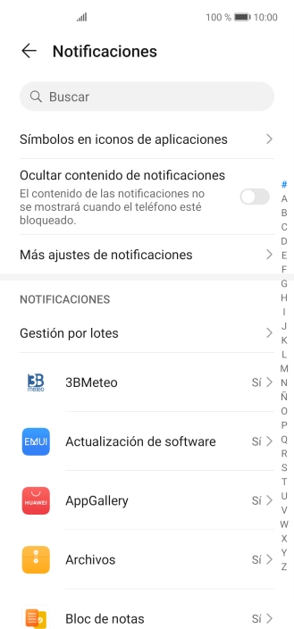 Pulsa la app deseada.