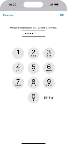 Introduce tu código PIN y pulsa OK. Introduce tu código PIN y pulsa OK.