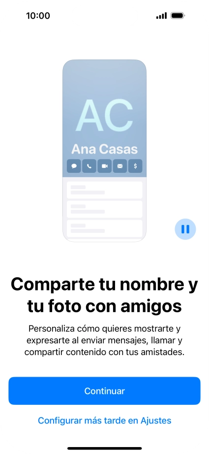 Pulsa Continuar. Pulsa Continuar.