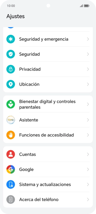 Pulsa Sistema y actualizaciones.