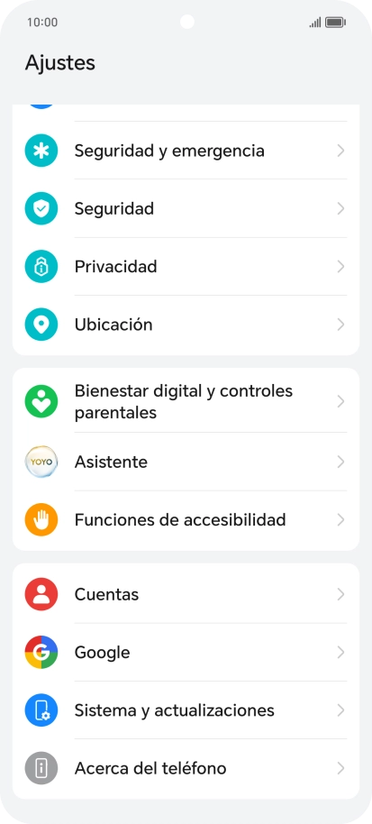 Pulsa Sistema y actualizaciones.