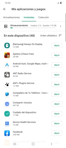 Pulsa la app deseada. Pulsa la app deseada.