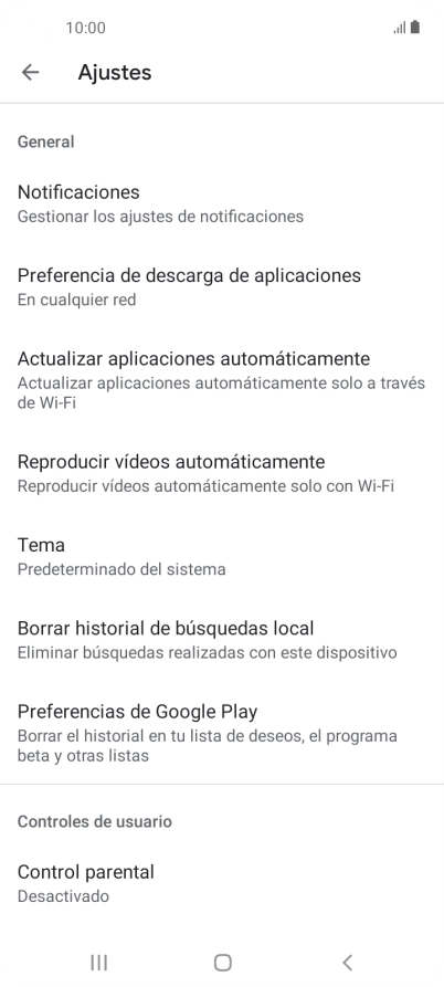 Pulsa Actualizar aplicaciones automáticamente. Pulsa Actualizar aplicaciones automáticamente.