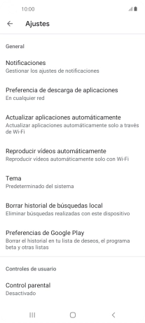 Pulsa Actualizar aplicaciones automáticamente. Pulsa Actualizar aplicaciones automáticamente.