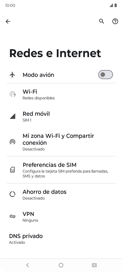Pulsa Mi zona Wi-Fi y Compartir conexión.