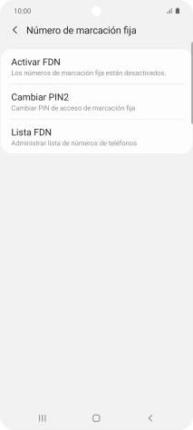 Pulsa Activar FDN. Pulsa Activar FDN.