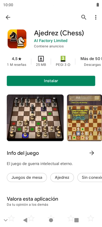 Pulsa Instalar y sigue las indicaciones de la pantalla para instalar la app. Pulsa Instalar y sigue las indicaciones de la pantalla para instalar la app.