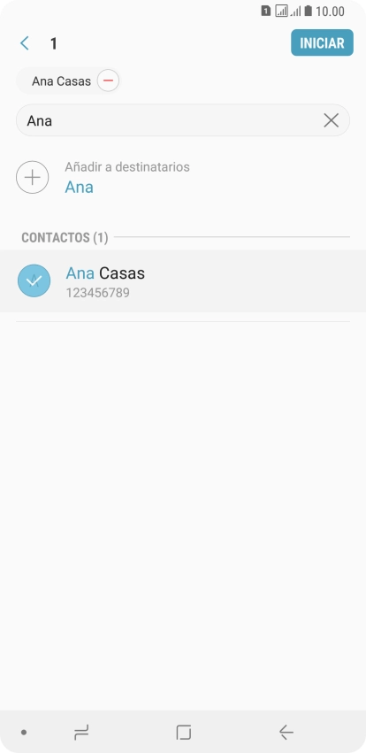 Pulsa INICIAR.