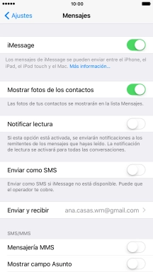 Pulsa el indicador junto a 